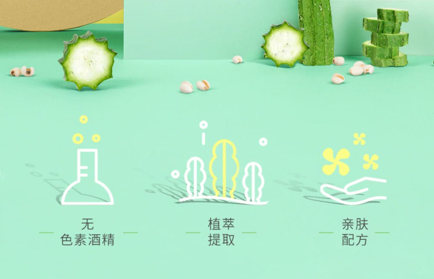 安安金纯 A'Gensn爽肤水丝瓜薏仁水500ml*2