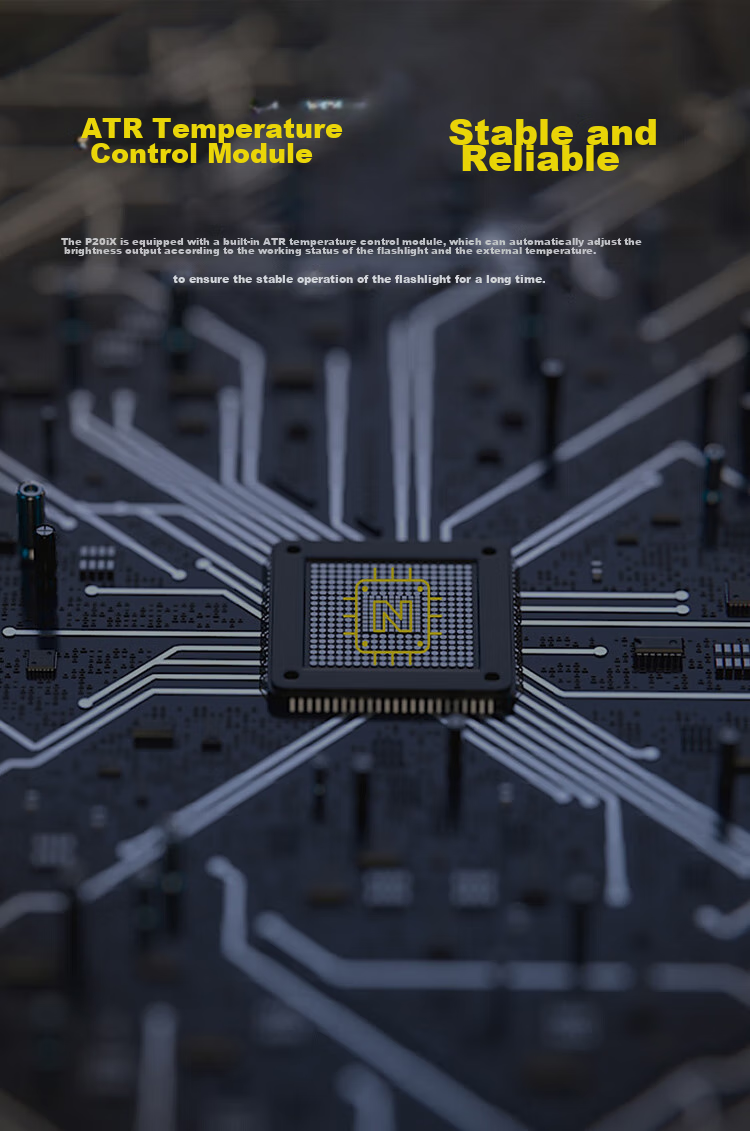 Тактический фонарь NITECORE P20iX с высокой яркостью, самооборона на открытом воздухе, стробоскоп одной кнопкой и стеклобой