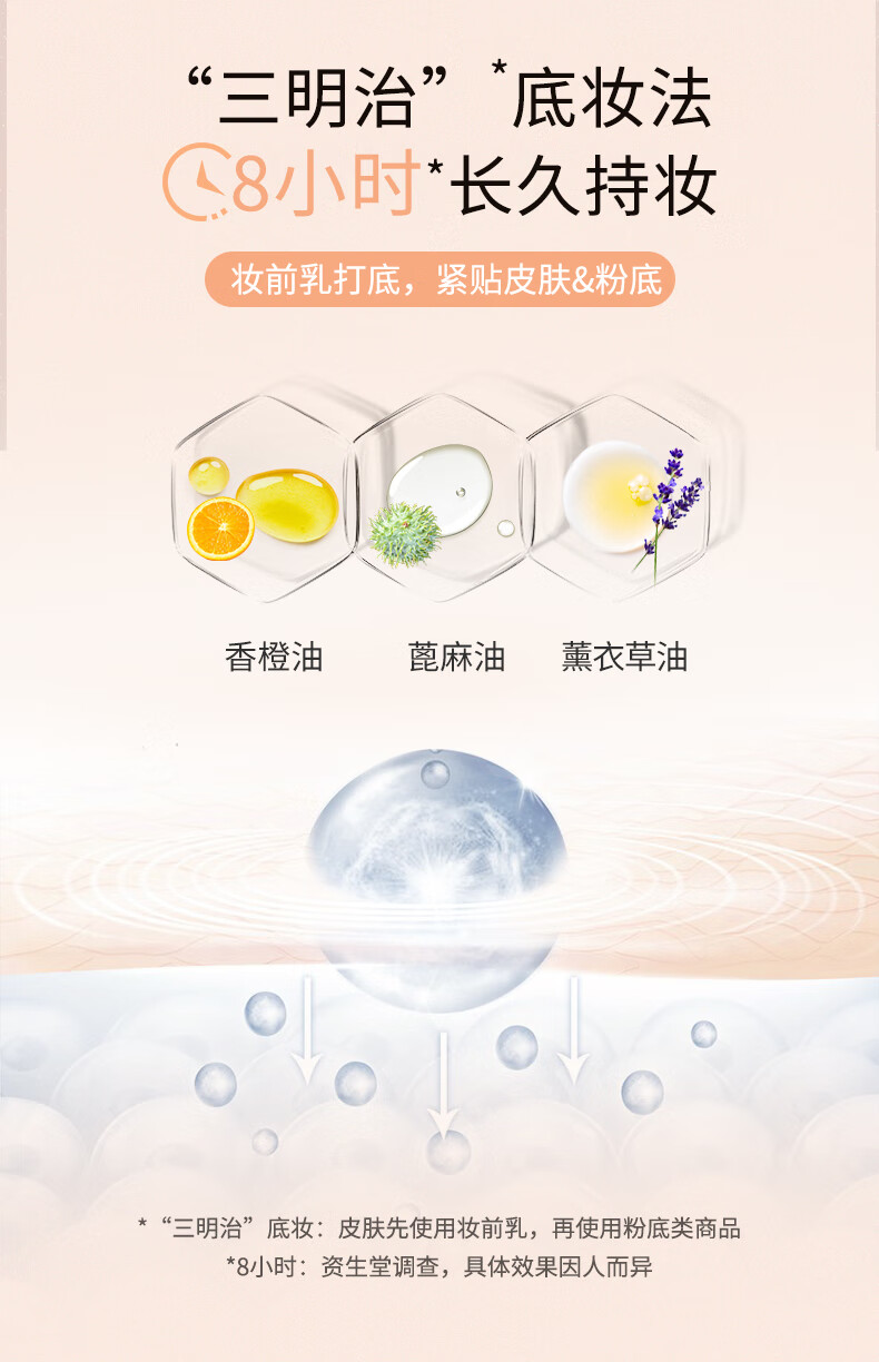 资生堂 INTEGRATE完美意境 长效控油美肌妆前乳 提亮肤色隐形细致毛孔 【25ml】SPF30-PA+++