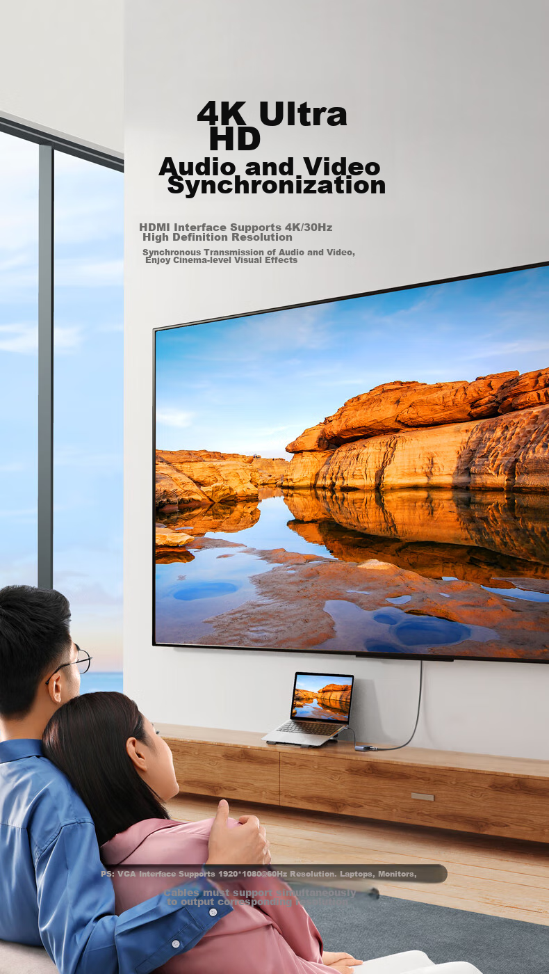 Адаптер USB-C HDMI/VGA