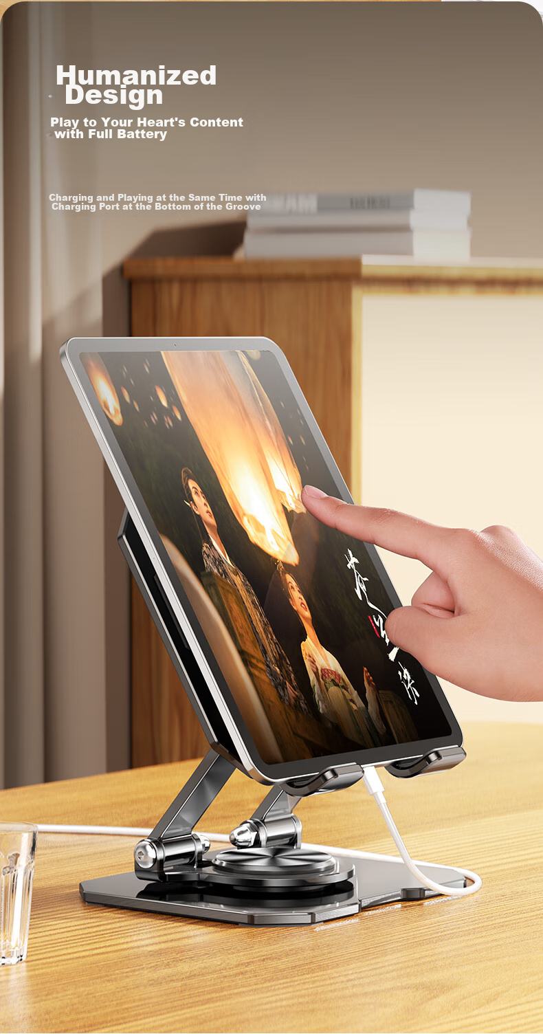 Подставка для планшета Shuotu, настольный держатель для телефона IPad, многофункциональная вращающаяся на 360° складная подставка для ленивцев, для игр, онлайн-уроков, металлическая подставка для планшета для прямой трансляции, универсальная