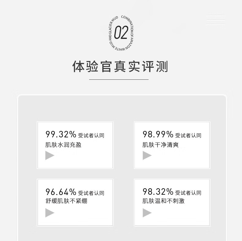 AKF 清润保湿舒缓泥膜100g亚马逊白泥温和清洁毛孔涂抹式干皮男女