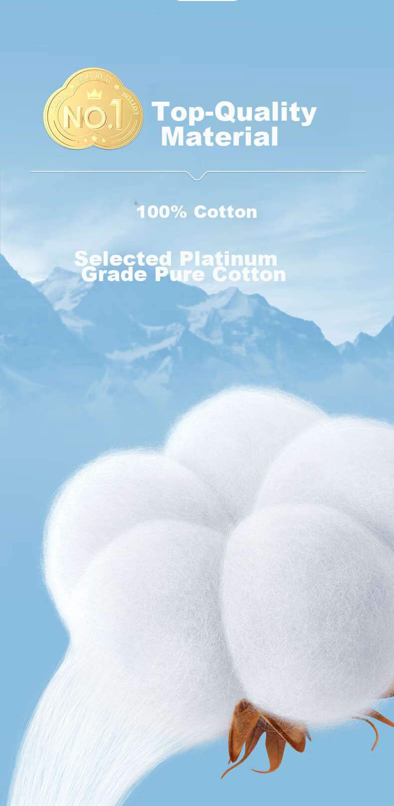 Ватные диски PurCotton, 70 шт. в упаковке, одноразовые, 100% хлопок, утолщенные, 15*20 см