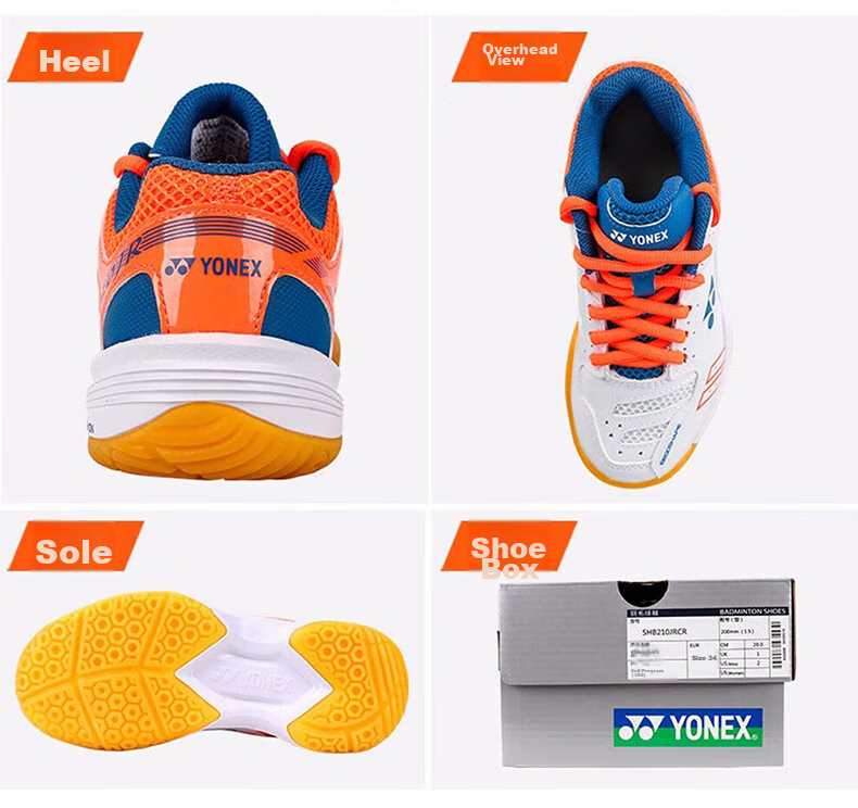 Детские кроссовки для бадминтона YONEX SHB220JRCR Off-White, размер 36