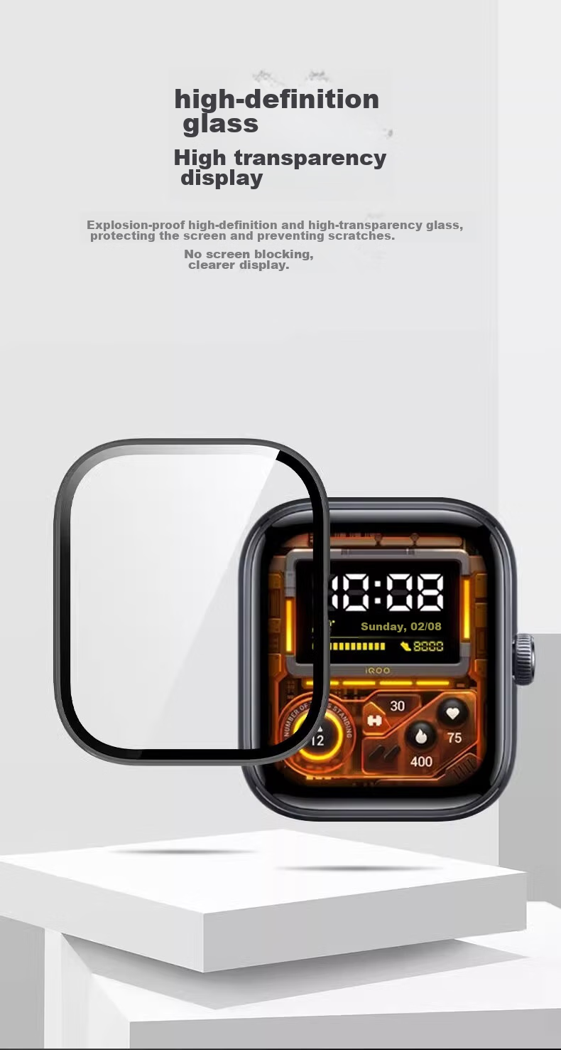 Защитный чехол-пленка для часов vivo Watch GT, полноразмерный, прозрачный, противоотпечатковый, закаленное стекло