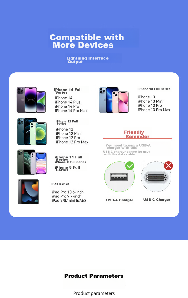 Кабель Chaofan для Apple Lightning, 0.25 метра, белый, для быстрой зарядки iPhone 14/13/12/11/X/8/7/6/Plus, наушников, USB-зарядного устройства