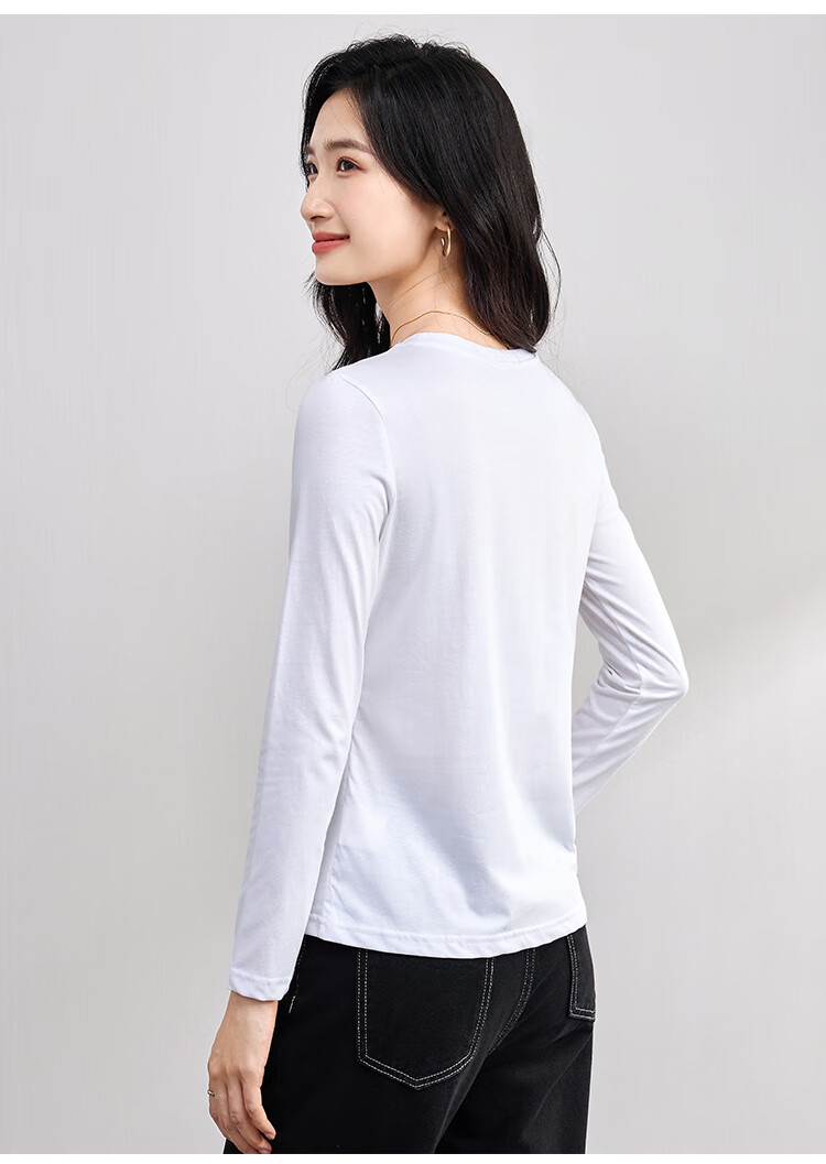 Женская футболка с длинным рукавом Jeanswest, хлопок, размер L, белый