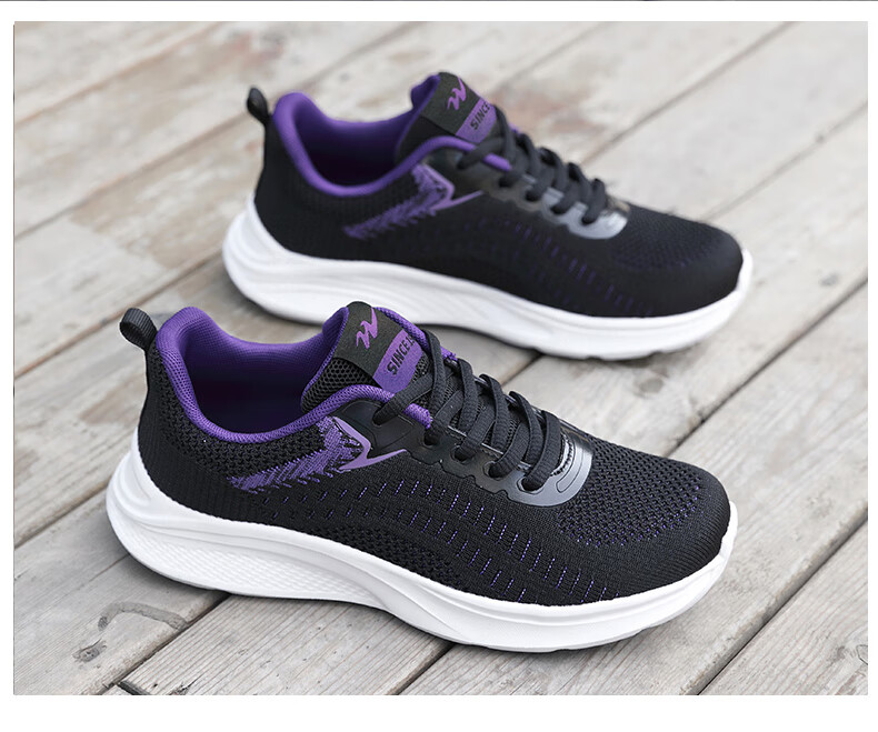 Женские кроссовки Shuangxingbate, весна-осень, сетчатый верх Flyknit, удобные, легкие, дышащие, повседневные, амортизирующие, износостойкие, для бега и путешествий