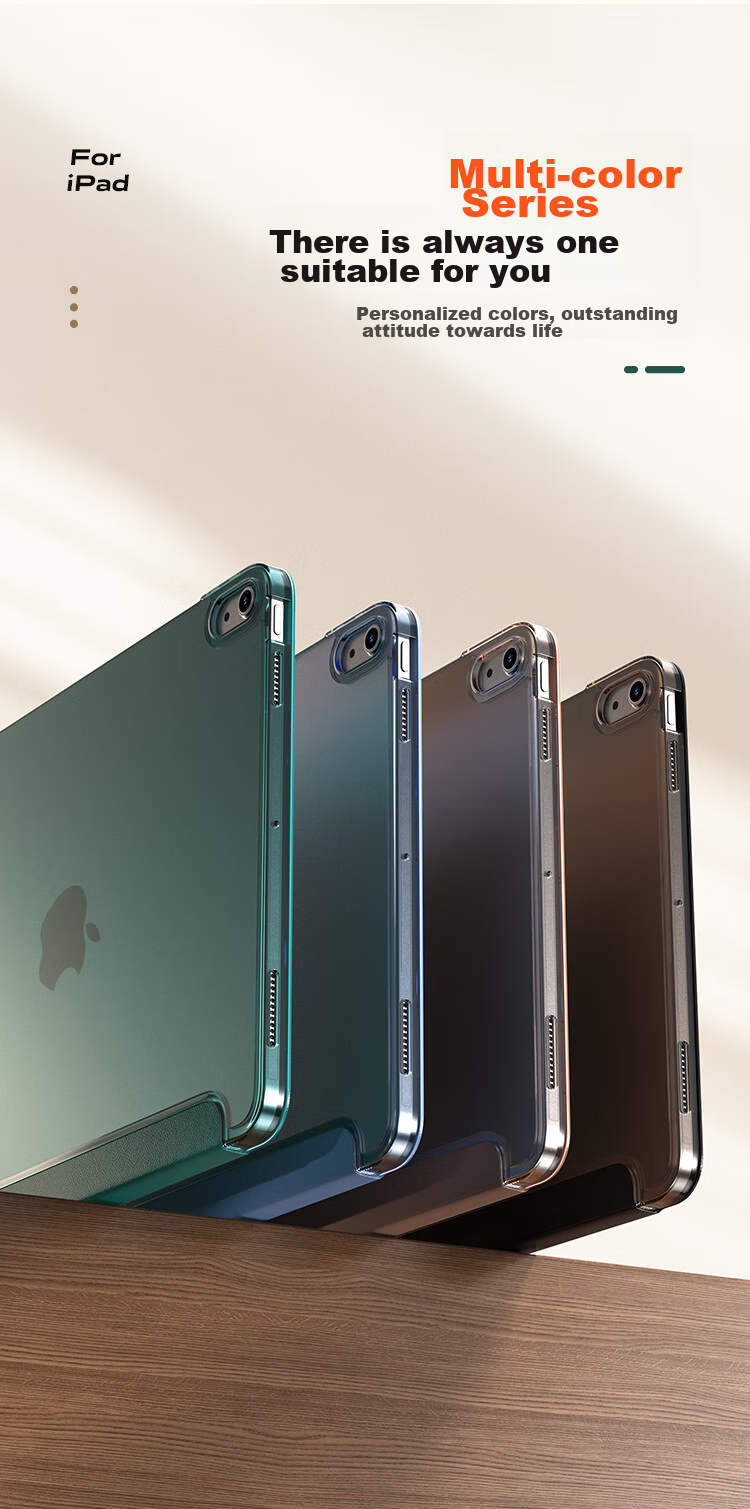 Чехол BIAZE для Apple iPad Air 7/6 11 дюймов M3, защитный, с трехстворчатой подставкой, жесткой задней крышкой, PB507-Лавандовый