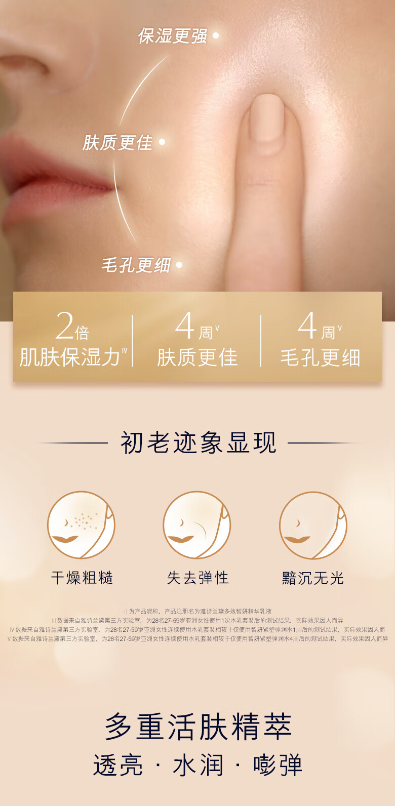 雅诗兰黛智妍柔润精华水200ml爽肤水护肤品套装化妆品补水生日礼物送女友