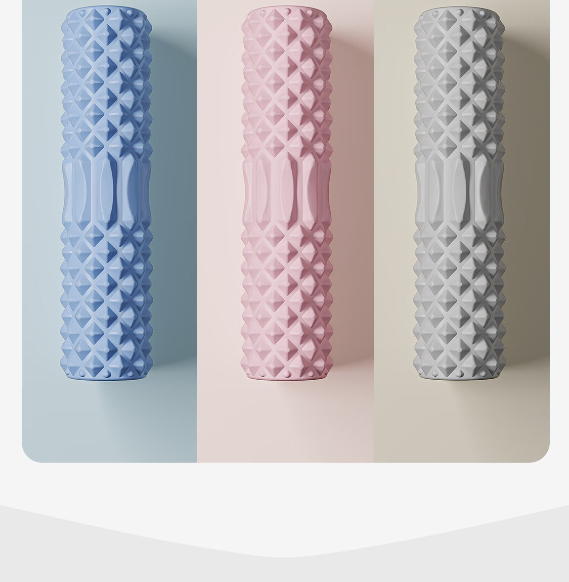 Массажный ролик Keep Foam Roller, для йоги и фитнеса, для расслабления мышц, портативный, цвет вишневый розовый
