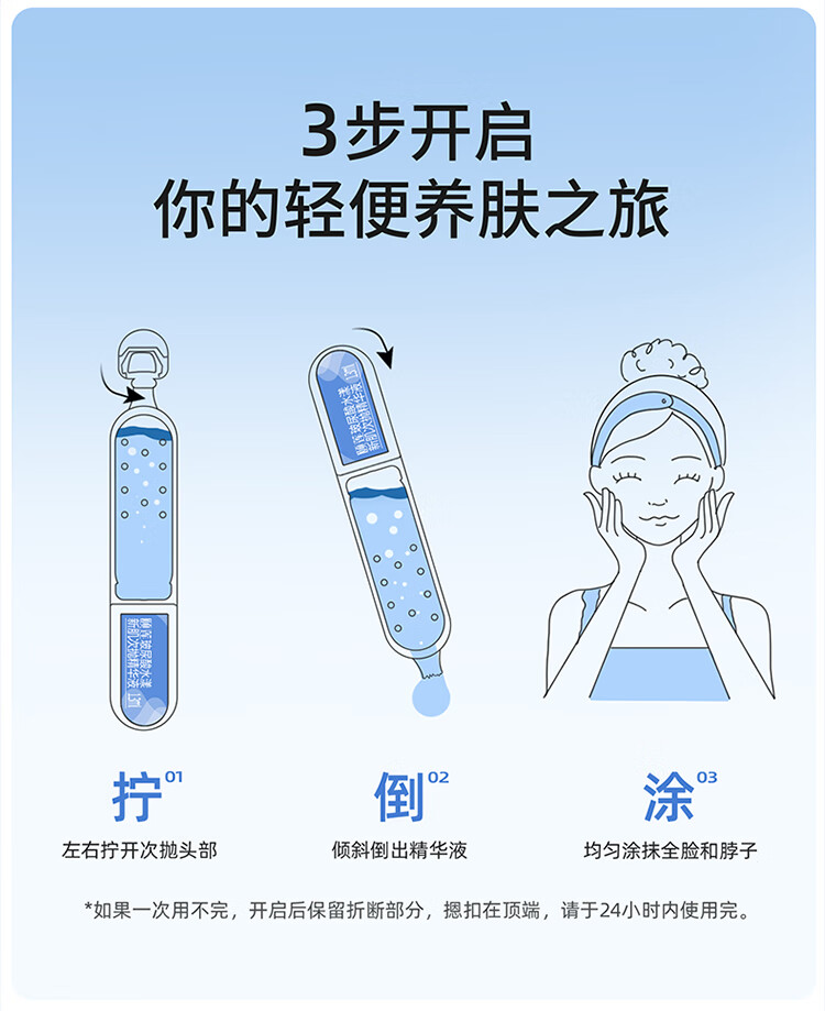 颐莲（RELLET）玻尿酸水光肌次抛精华液1.3ml*5支（提亮美肌  水润保湿）