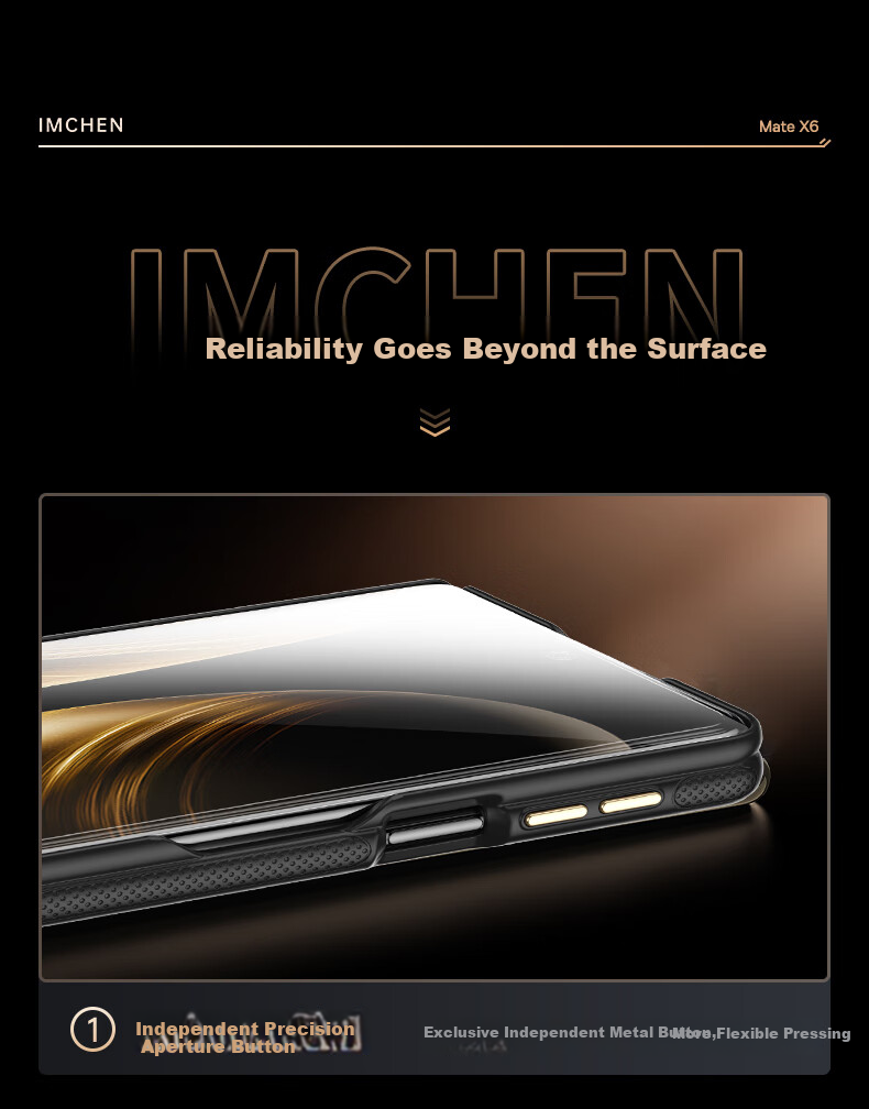 Чехол Aimeichen с механическим держателем-браслетом для Huawei Mate X6, Huawei Mate X6 Collector's Edition, защитный чехол для складного экрана, полное покрытие, защита от ударов, высококлассный бизнес-стиль, черный