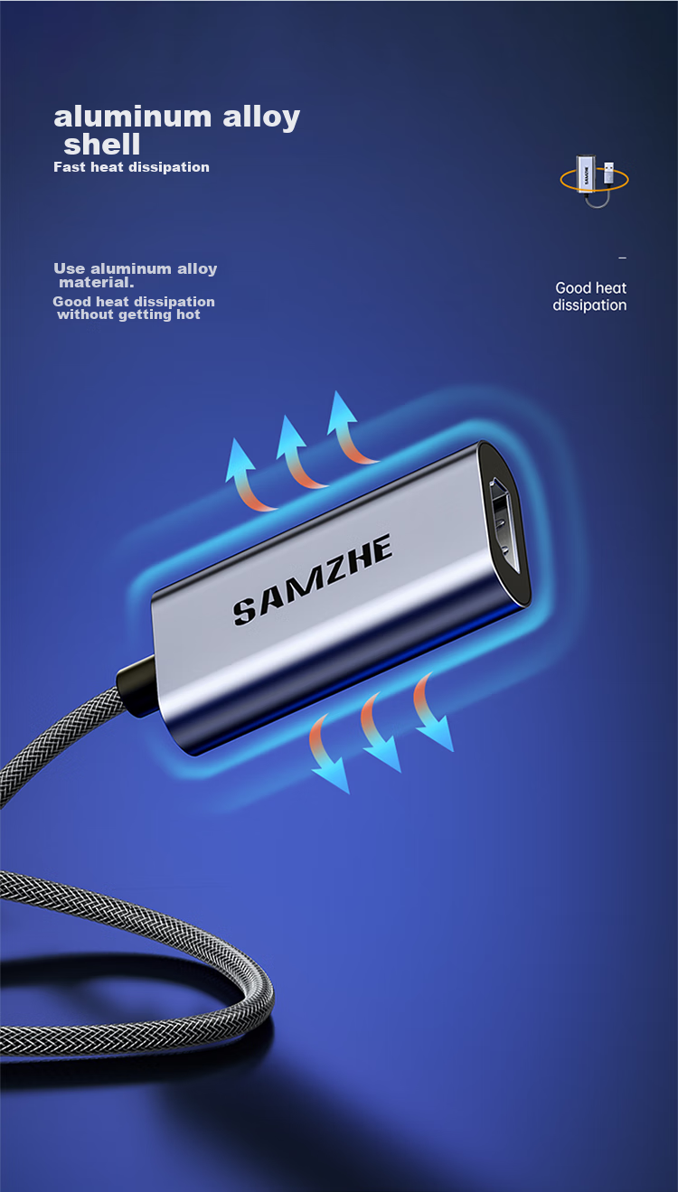 Видеозахват SAMZHE CJQ-015B, HDMI Female на USB, для PS4/NS, ноутбуков и смартфонов, потоковое видео, 1080P
