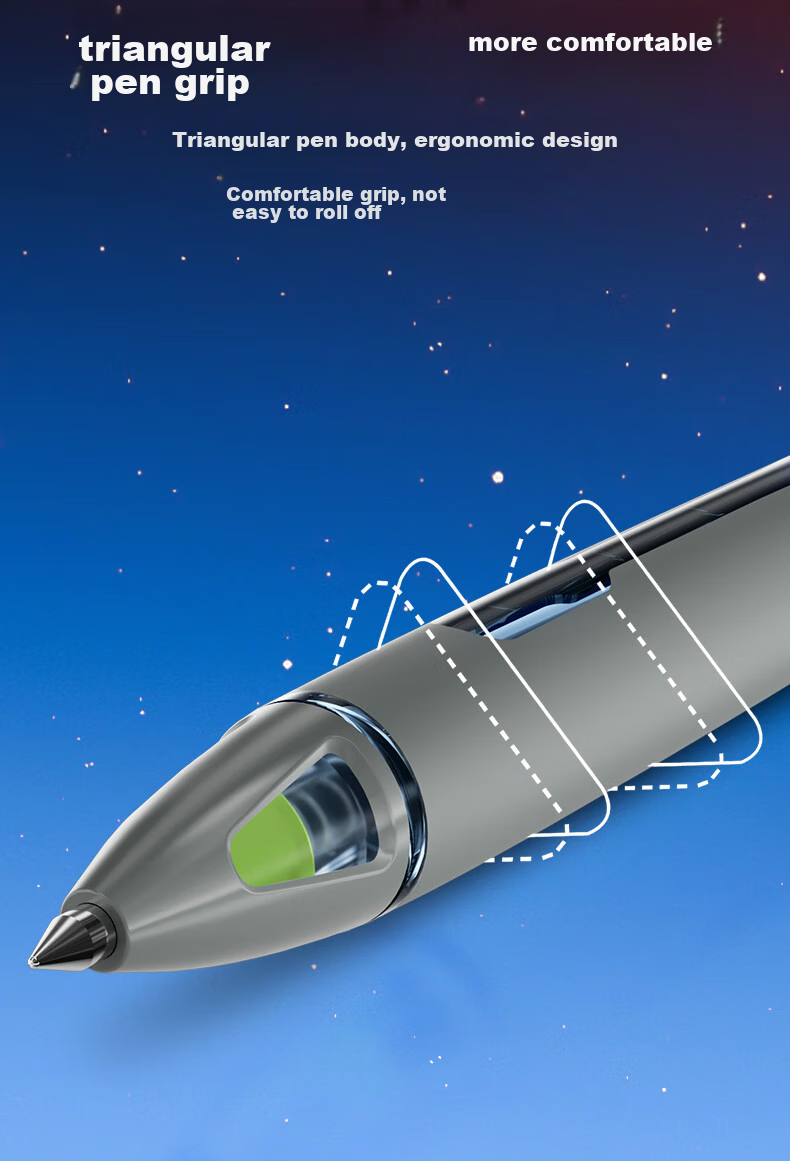 Ручка гелевая Dianshi 5A, 0.5 мм, черная, сменные стержни, для экзаменов