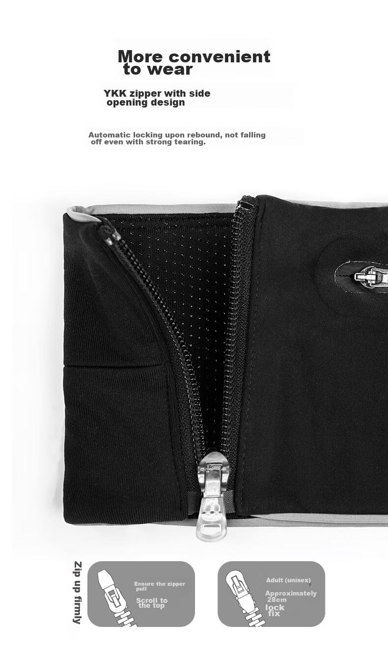 Спортивный пояс Flipbelt Elite для бега, фитнеса, велоспорта, походов, путешествий, черный, размер L