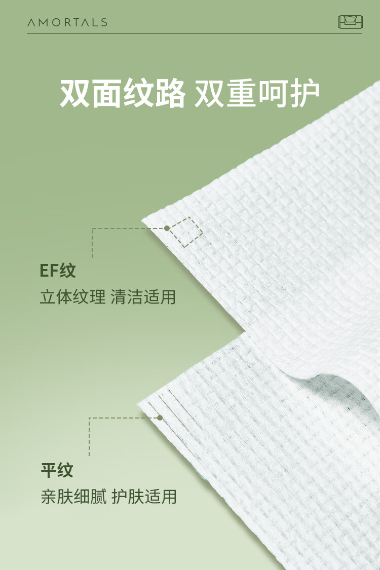 尔木萄（AMORTALS）加厚洁面巾全棉网格洗脸巾女抽纸面巾无纺布便携式化妆棉加厚卷筒 云享家量装1包（180抽） 加厚