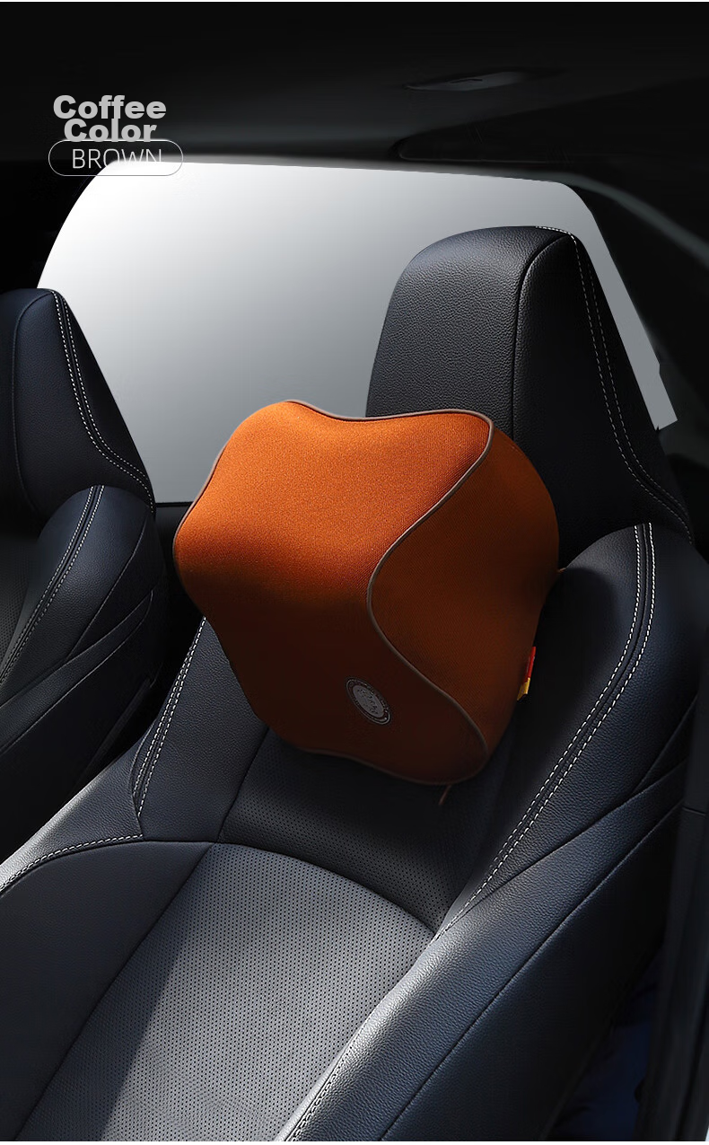 Подушка под голову GiGi G-1107 Space Memory Foam, автомобильная, для водителя, бежевая