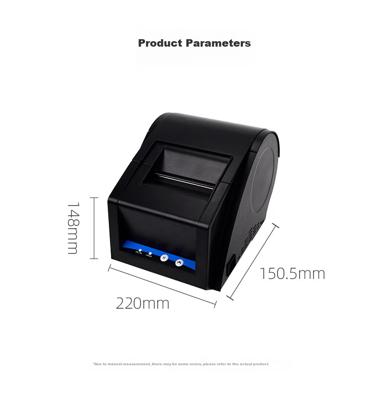 Термопринтер этикеток Gprinter GP-3120TUD, для печати наклеек, чеков, штрих-кодов, одежды, продуктов, 80 мм