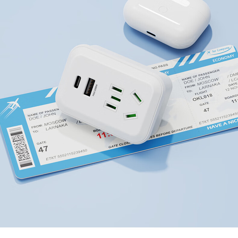Универсальный переходник Etman с USB/Type-C, британская вилка, конвертер для путешествий