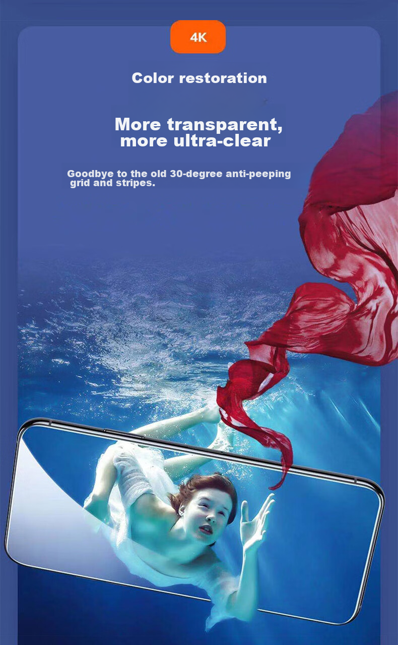 Защитное стекло KOOLIFE для iPhone 12 Pro Max, антишпионское, полное покрытие, противоударное, устойчивое к отпечаткам пальцев