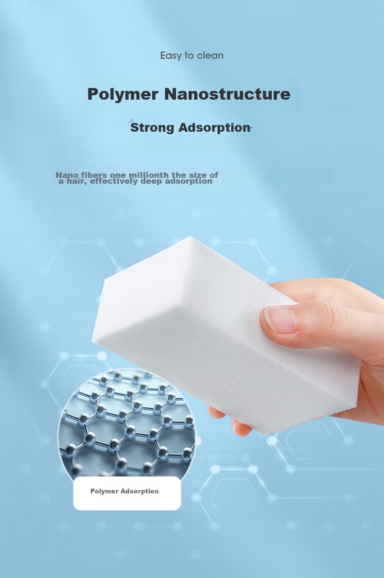 Губки для чистки MARYYA Nano Sponge, 6 шт., универсальные, для дома и кухни, белые