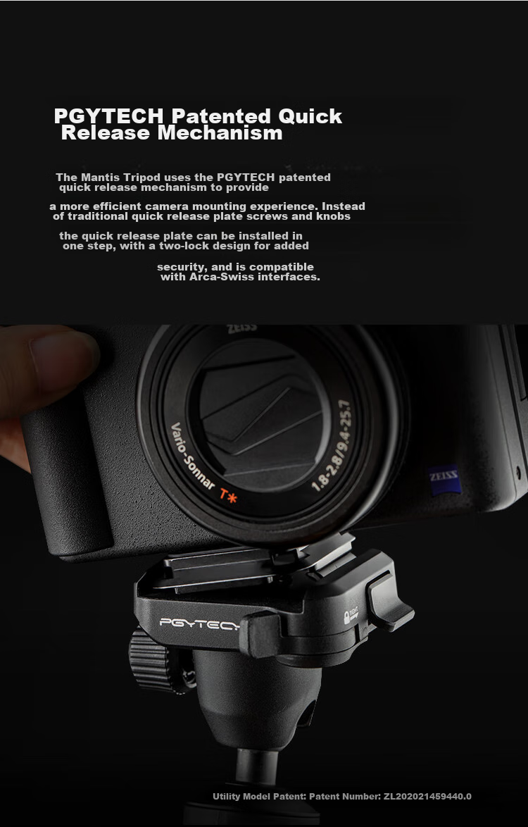 Штатив PGYTECH Mantis 2.0 для DSLR и смартфонов, настольный гимбал, штатив-ромашка для видеоблогов, прямых трансляций, портативный ручной штатив, комплект с пультом дистанционного управления