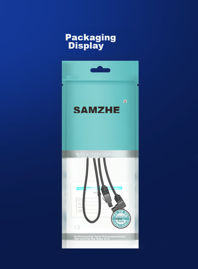 Кабель SATA 3.0 SAMZHE WDZ05, 0.5 метра, для подключения SSD/HDD, черный