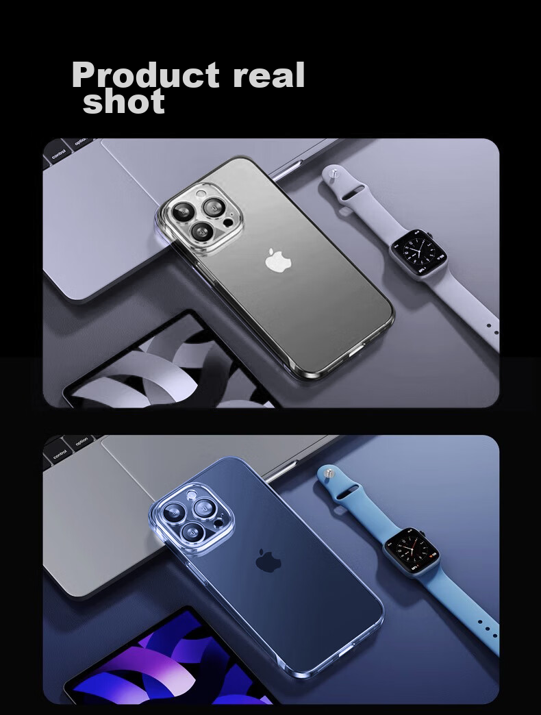 Чехол ZHIWEISHI для iPhone 15 Pro Max, ультратонкий, безрамочный, противоударный, прозрачный