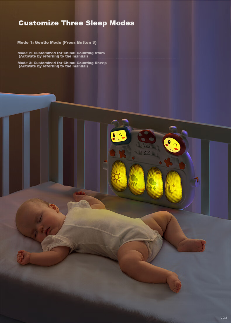 Детский мобиль Tumama Kids для кроватки, развивающая игрушка для новорожденных от 0 до 1 года, музыкальный мобиль с проектором и пультом ДУ