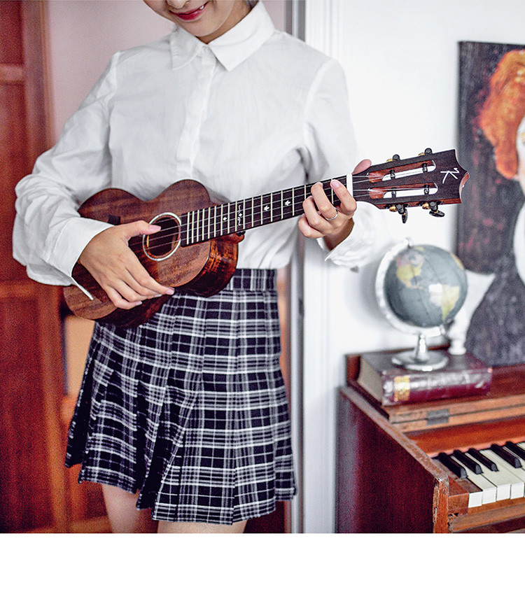 Укулеле Kaka KUC-KADS, 23 дюйма, верхняя дека из массива акации, глянцевая версия