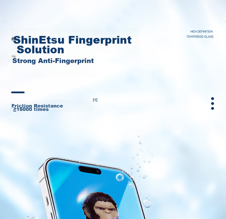 Защитное стекло для iPhone 16 Plus/15 Plus