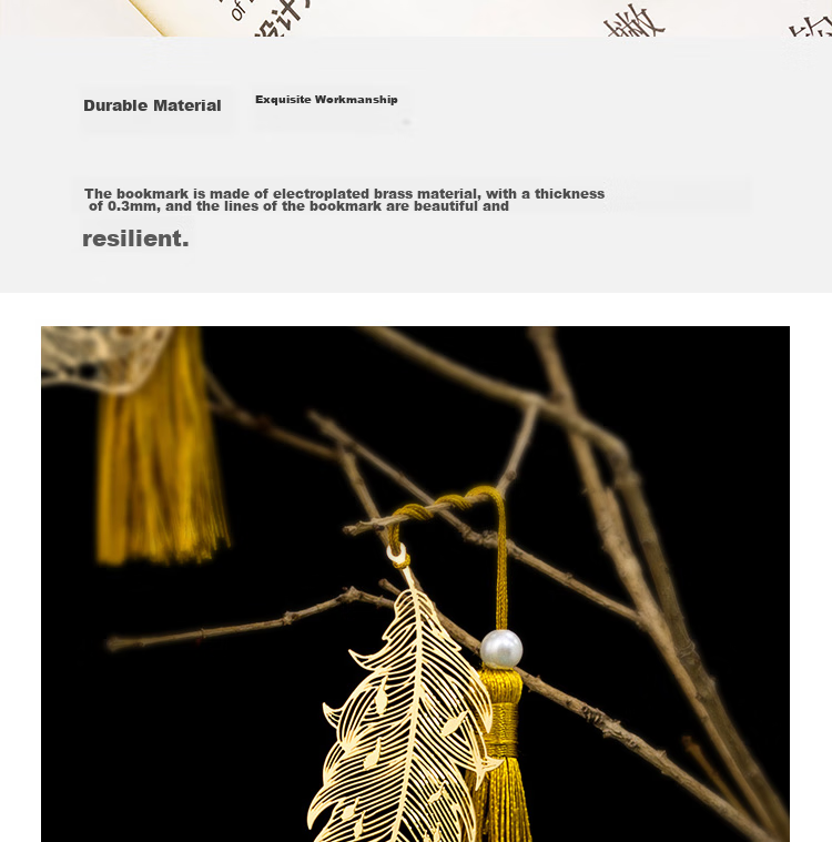 Закладка для книг TIANSE, металлическая, в виде пера, в подарочной упаковке, креативный подарок для учителя, выпускника, день учителя, сувенир, TS-5855