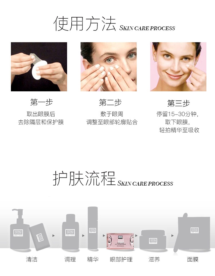 奥伦纳素（Erno Laszlo）精华眼膜6对礼盒生日礼物送女友淡化细纹眼袋黑眼圈精华护肤品