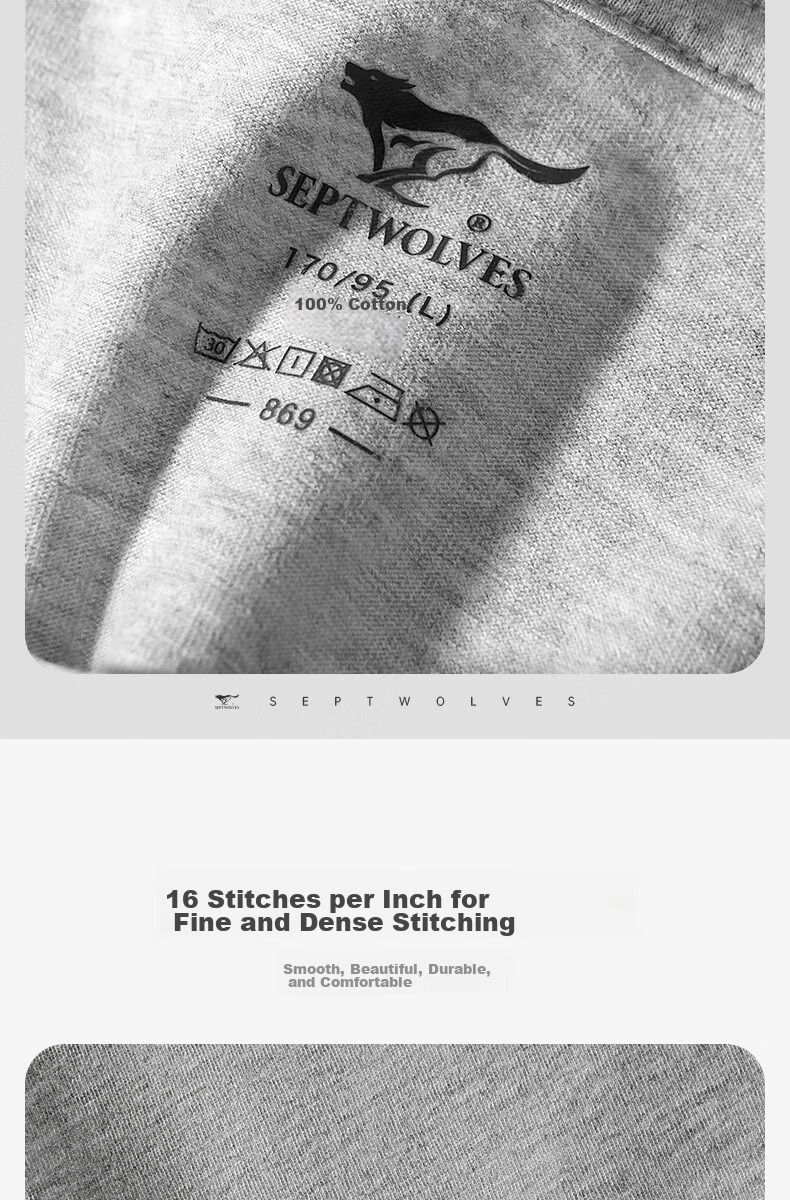 Мужская футболка SEPTWOLVES с коротким рукавом, V-образный вырез, 100% хлопок, базовая белая футболка, дышащая и удобная