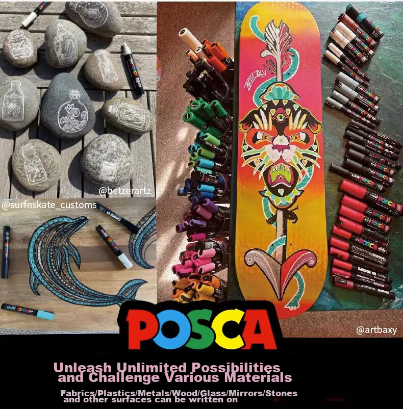 Акриловый маркер Uni Mitsubishi POSCA PC-3M, светло-розовый, 1 шт.