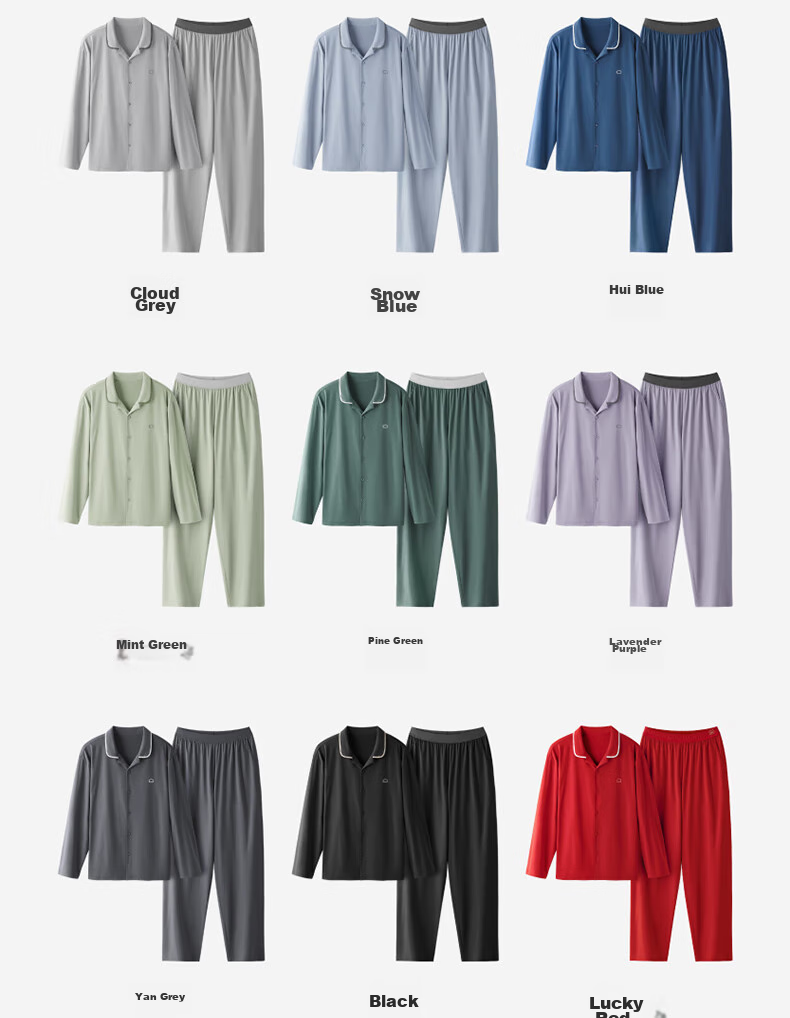 Мужская пижама Bananain Cotton 301H, комплект из чистого хлопка для пары, с длинным рукавом, для весны и осени, подарок на День святого Валентина