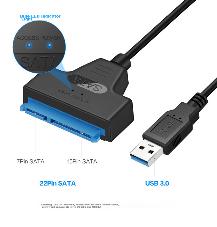 Переходник LinkStone USB 3.0 на SATA, кабель для жесткого диска, адаптер EasyDrive, корпус для 2,5-дюймовых жестких дисков, док-станция для ноутбука