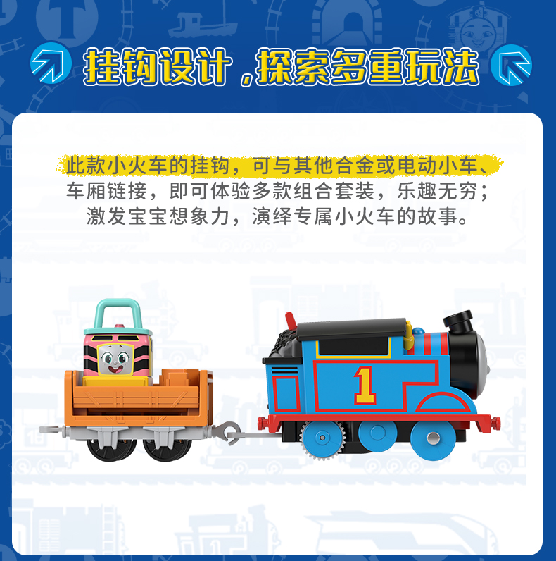 Конструктор Thomas & Friends "Карл и Сэнди перевозят друзей", трек-сет HDY58