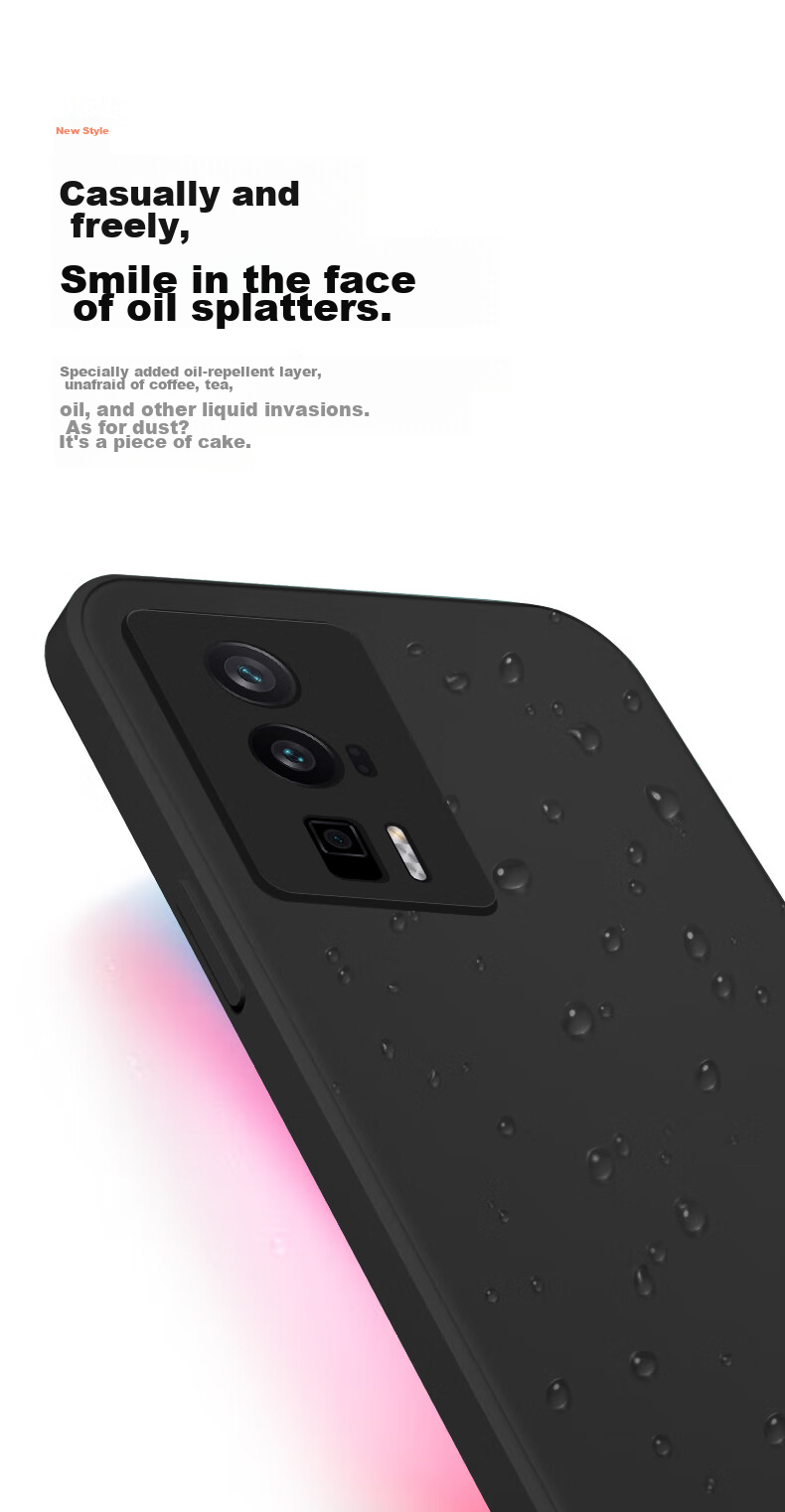Чехол для телефона KEKLLE, силиконовый, противоударный, ультратонкий, для Xiaomi Redmi K60/K60 Pro, элегантный черный