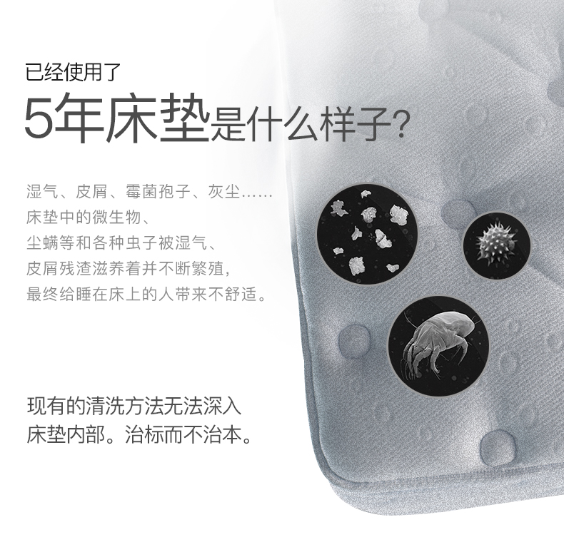 门店同款 金可儿床垫罩 防水防尘床护罩 席梦思床笠Luxury 白色 180*200cm