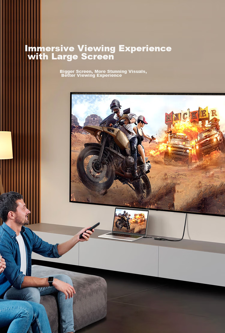 CHOOSEAL Адаптер-конвертер HDMI на VGA QS6933, для подключения компьютеров, ноутбуков, PS5, ТВ-приставок Xiaomi к мониторам и проекторам, кабель-переходник