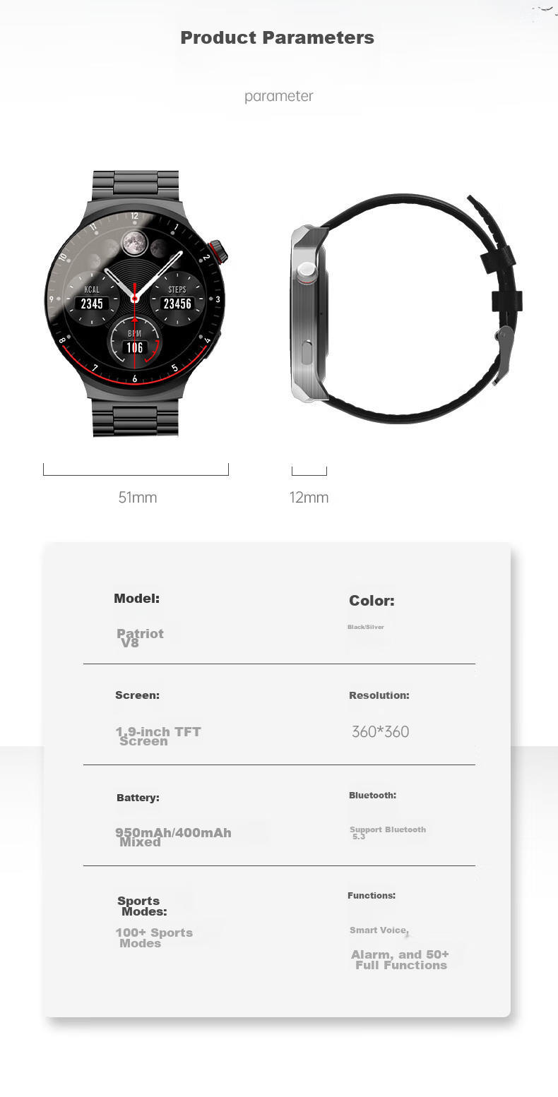 Смарт-часы Aigo V8 Smartwatch Flagship Edition