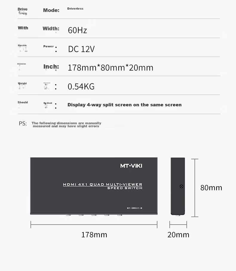 HDMI сплиттер MT-viki MT-SW041