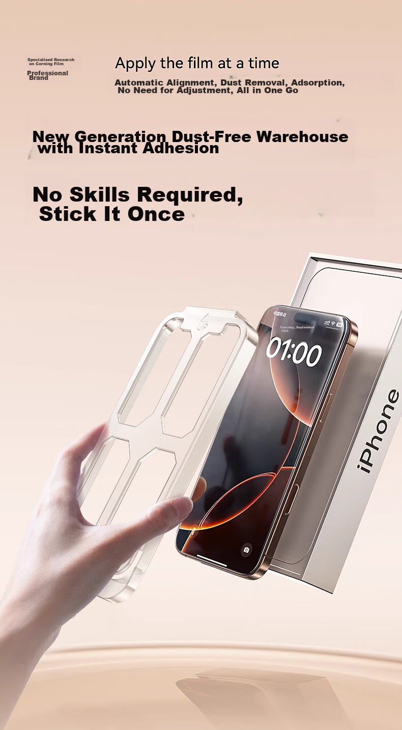 Защитное стекло DIVI для Apple iPhone 16, полное покрытие, антибликовое, антипылевое, 2 шт.