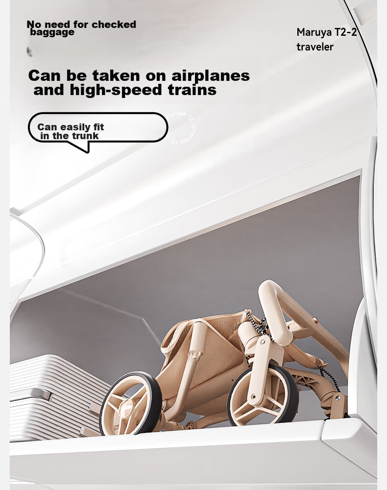 Детская коляска Wanya T2 Traveler, трость, легкая, складная, цвет "Джунгли" + подушка + коврик