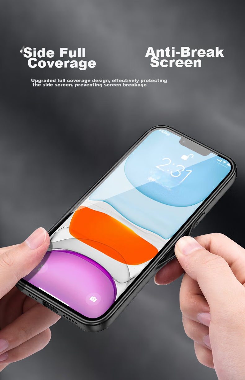 Чехол для iPhone 11 SHIYONG, силиконовый, с мягкими краями, защита всего объектива, противоударный, ультратонкий, кожаная текстура, синий