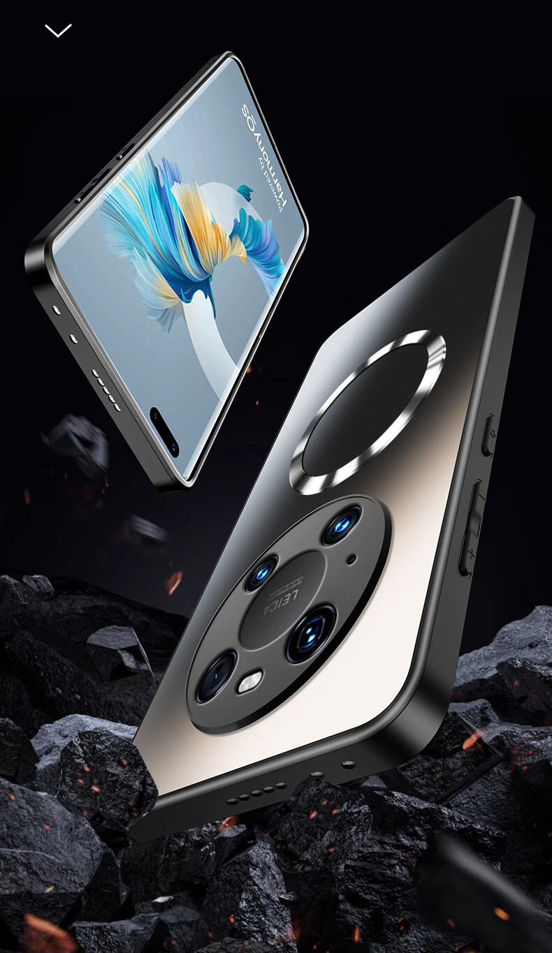 Чехол NEYAA AG Frosted для Huawei Mate40 Pro, защитный чехол, поддержка магнитной зарядки, ультратонкий матовый чехол с полной защитой от падений для мужчин и женщин, графитовый черный