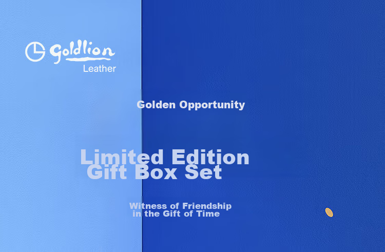 Набор мужских аксессуаров Goldlion: кожаный ремень с автоматической пряжкой и горизонтальный кошелек. Подарочный набор.