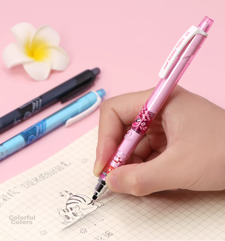 Механический карандаш Uni Mitsubishi Uni-Ball M5-450T, 0.5мм, прозрачный зеленый, для первоклассников, 1 шт.